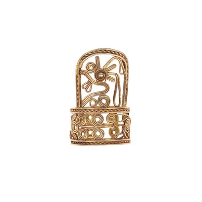 Anello, montatura in oro rosa 500/1000