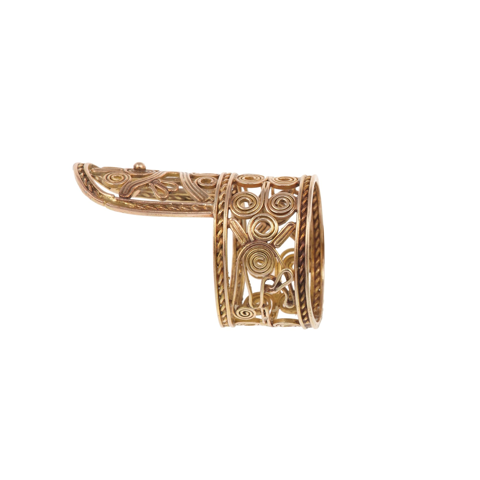 Anello, montatura in oro rosa 500/1000