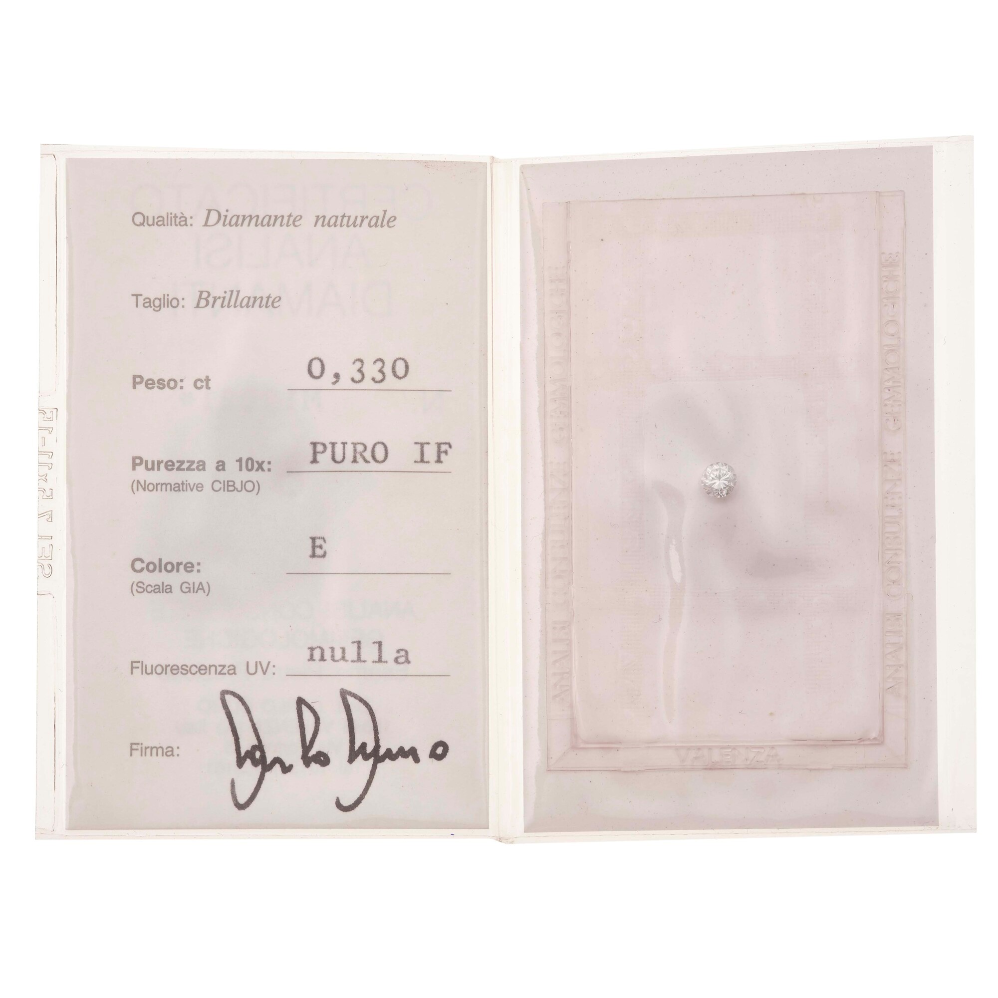 Cambi, Set di 5 diamanti taglio brillante, totali 1,50 ct