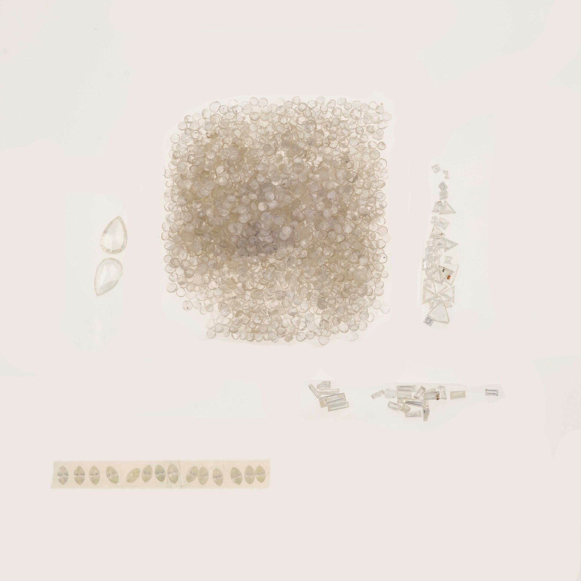 Lotto di diamanti, taglio misto (totale ca. 40,00 ct)