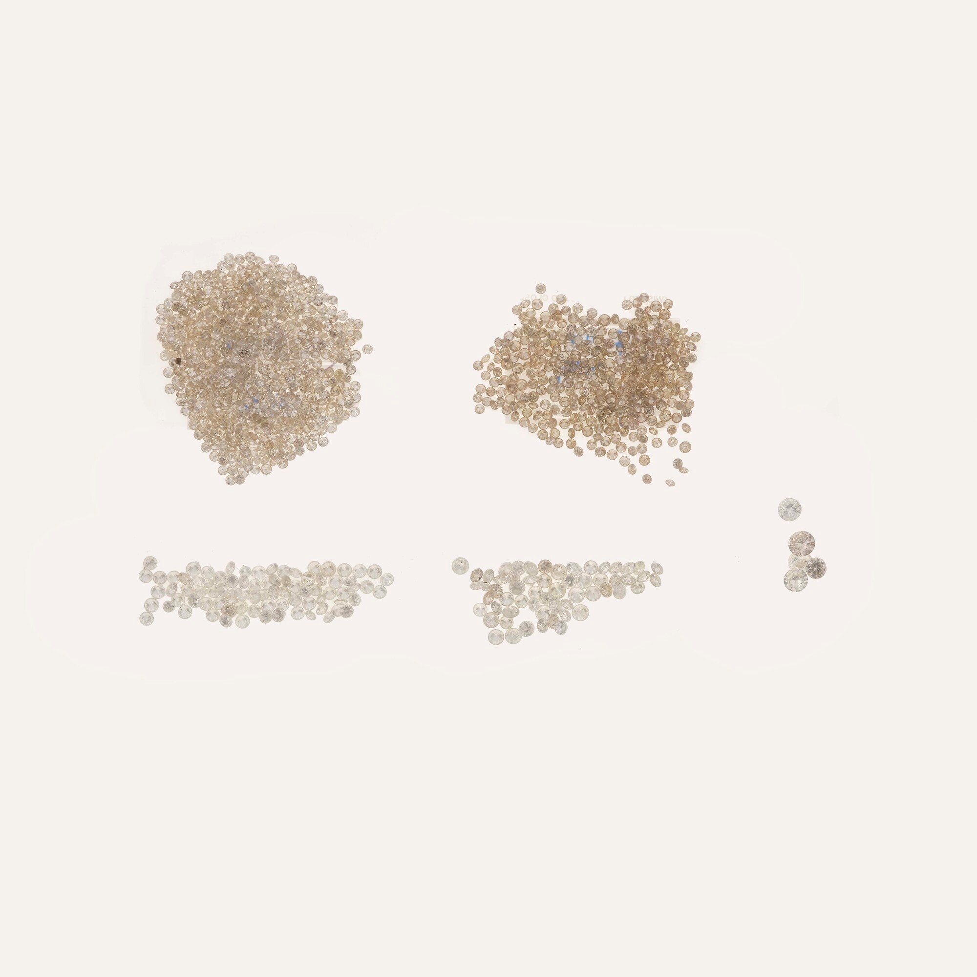Lotto di diamanti, taglio brillante (totale ca. 75,00 ct)