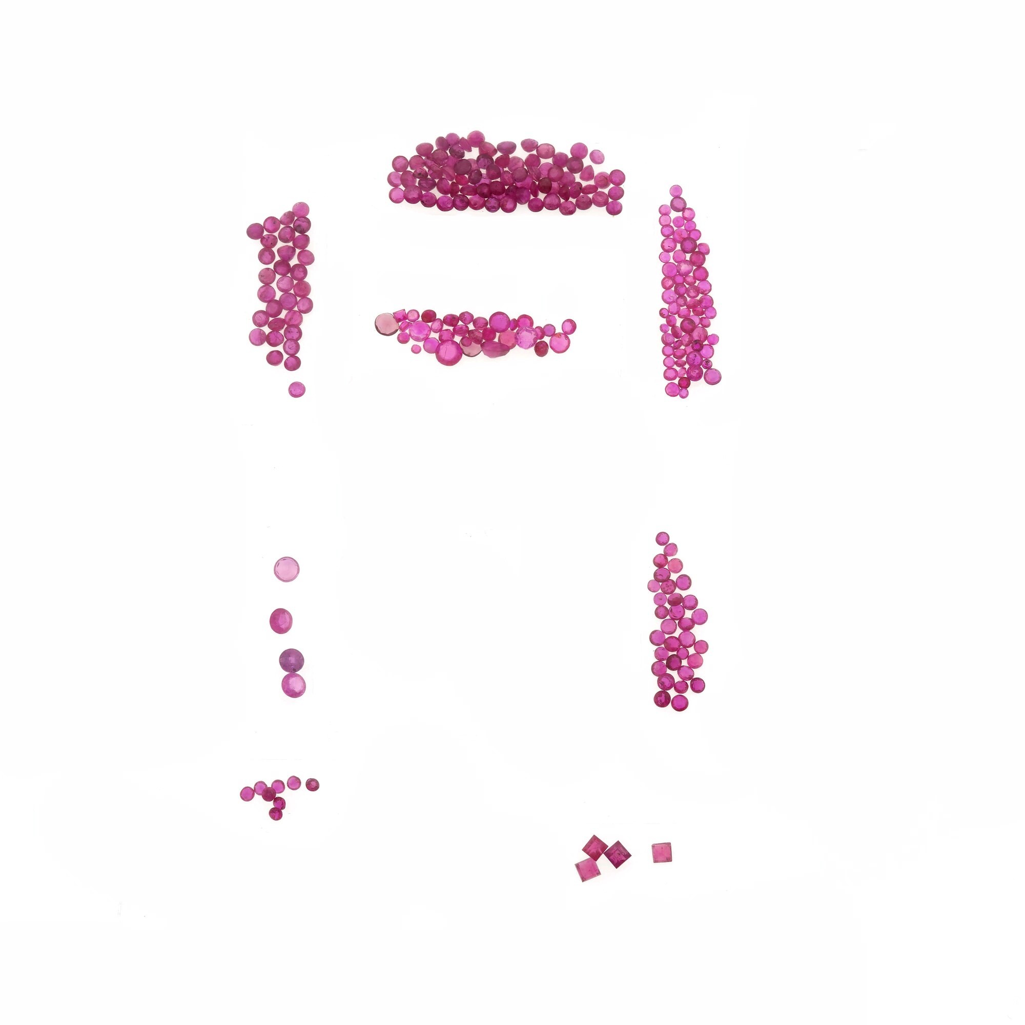 Lotto di rubini, taglio misto (trattati e non) per complessivi ca. 100 ct