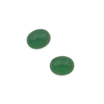 Due calcedoni, taglio cabochon