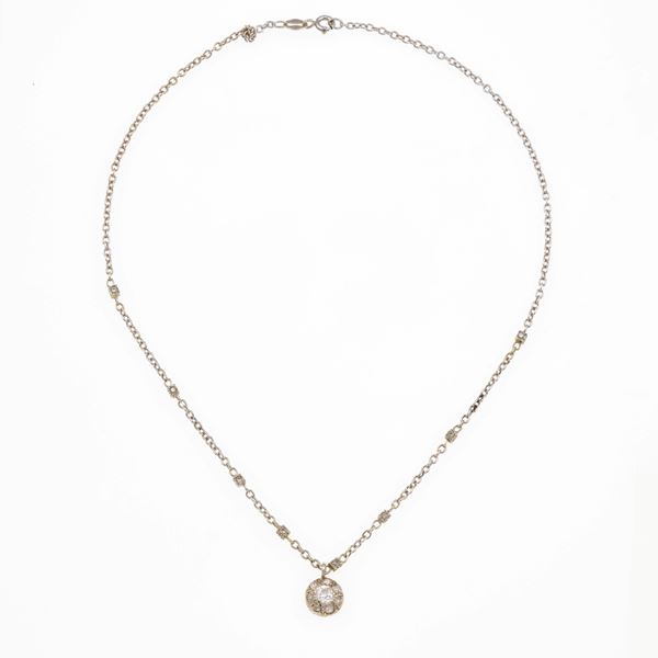 Little diamond and gold necklace