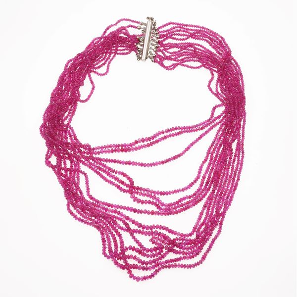 Ruby and gold necklace
