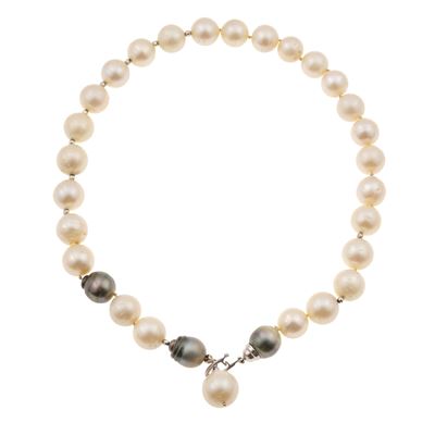 Collana con perle d’acqua dolce in argento