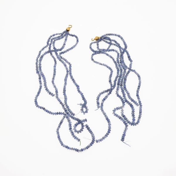 Strands of sapphires