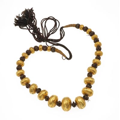 Collana in wax gold con laccio regolabile