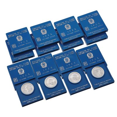 Monete varie, metallo fuori corso e 14 monete da 500 lire italiane in argento (titolo 925)