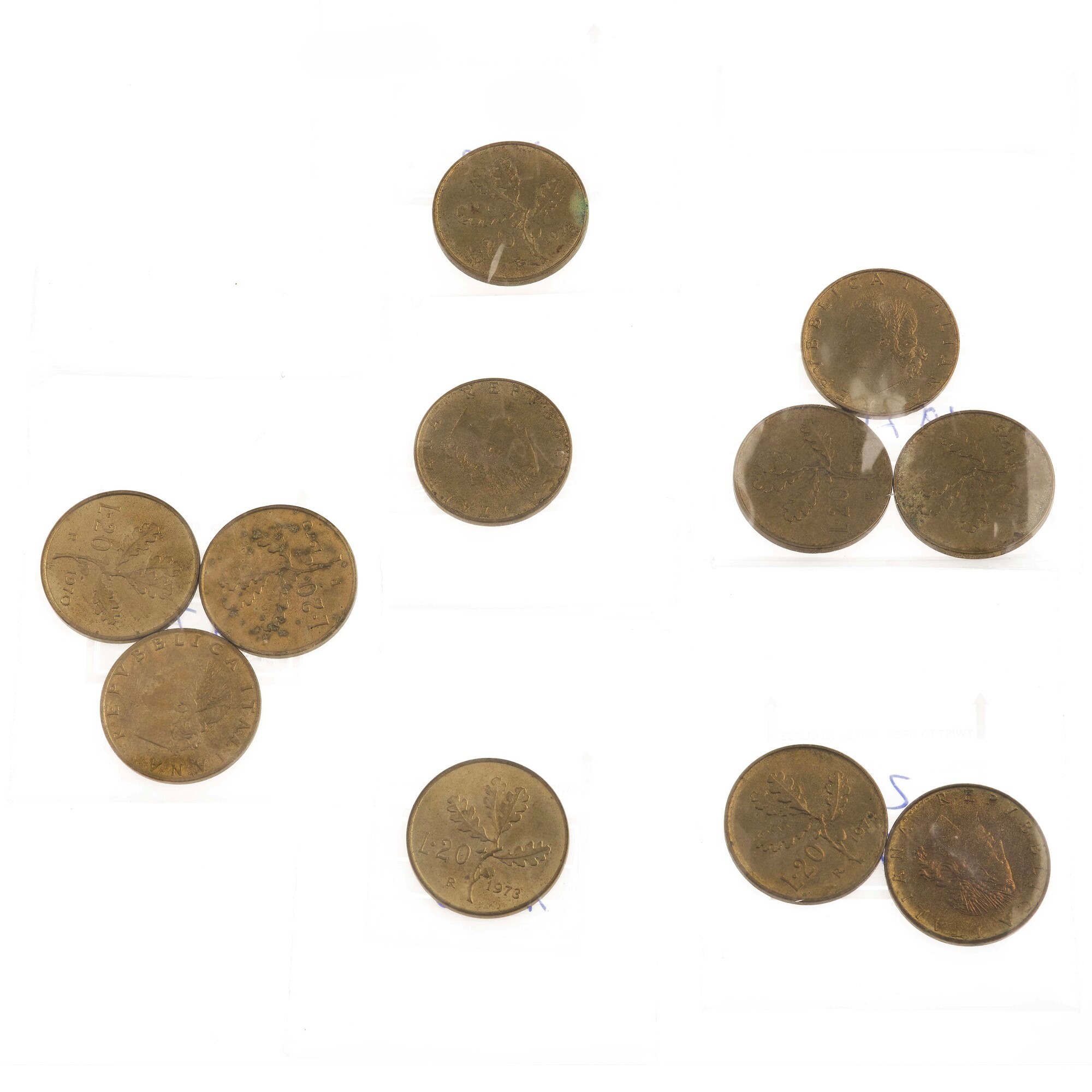 Monete varie, metallo fuori corso e 14 monete da 500 lire italiane in argento (titolo 925)