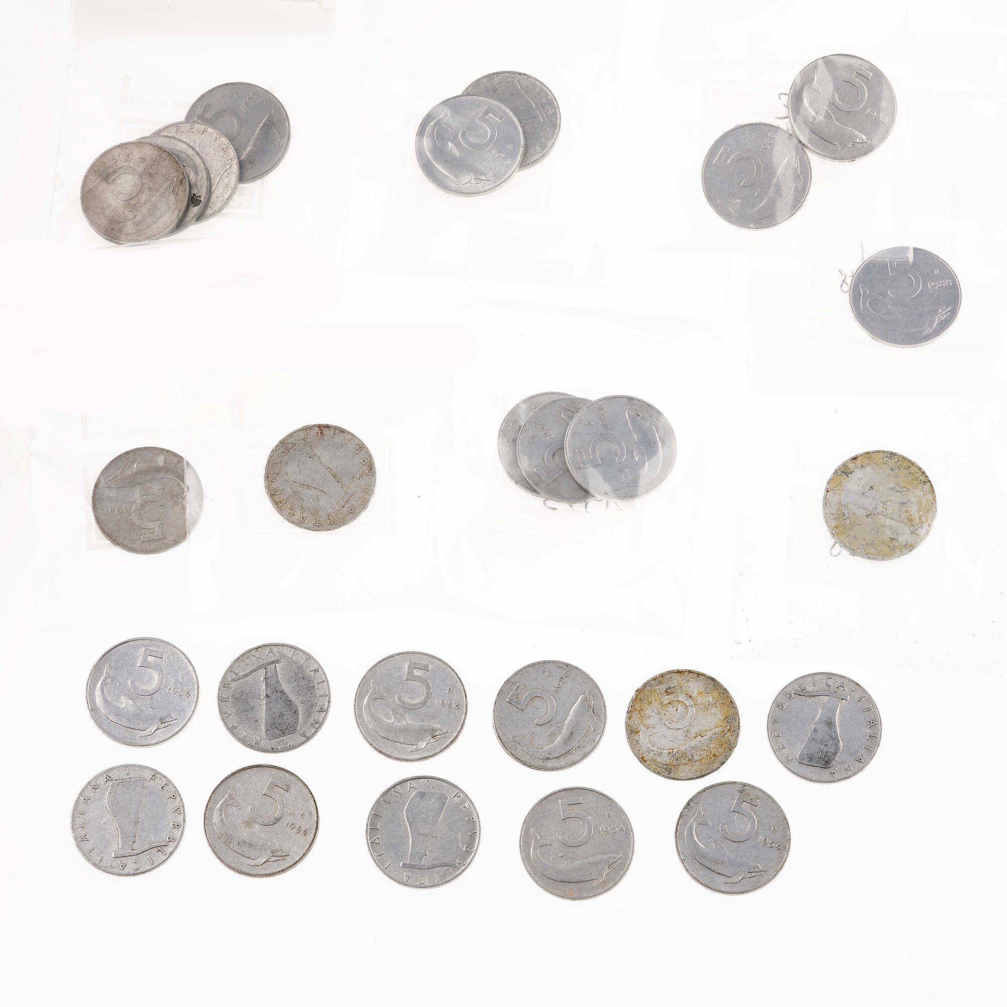 Monete varie, metallo fuori corso e 14 monete da 500 lire italiane in argento (titolo 925)