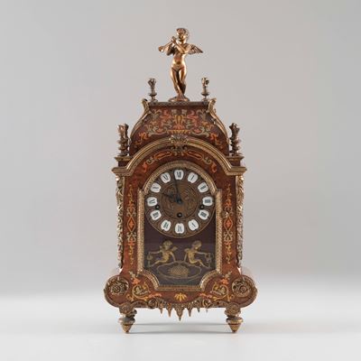 Pendola da tavolo in stile settecentesco olandese, XX secolo