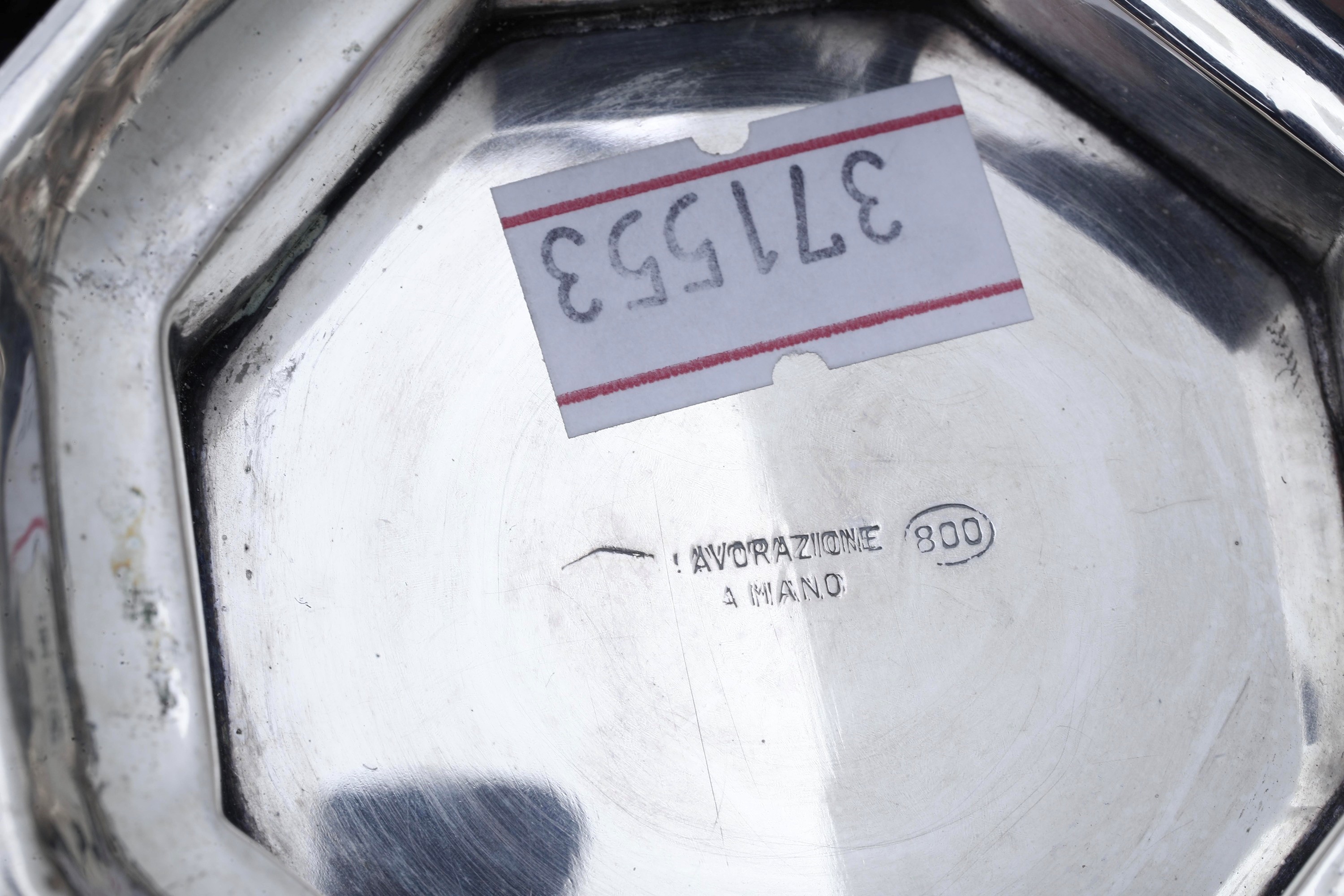 Argenteria italiana ed europea del XX secolo, lotto di arredi da tavola in argento