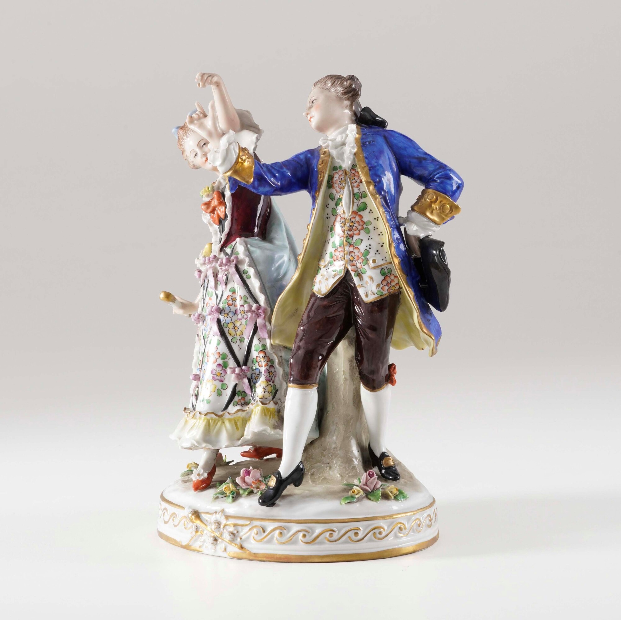Porcellana decorativa, Gruppo galante, Turingia, XX secolo