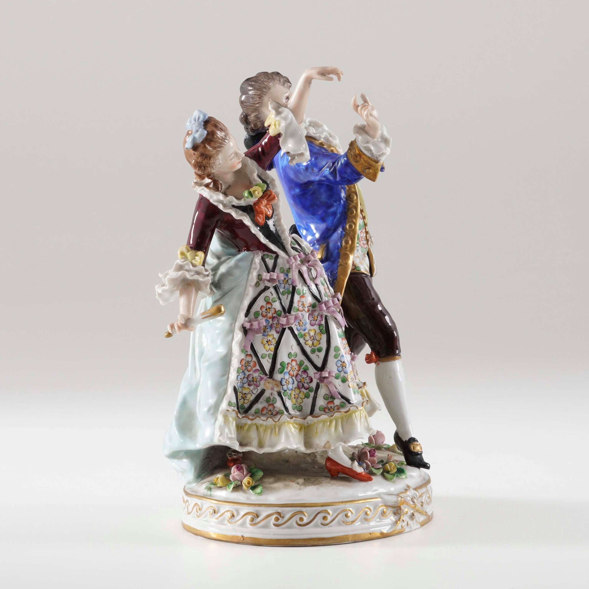Porcellana decorativa, Gruppo galante, Turingia, XX secolo