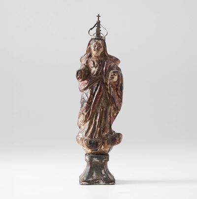 Scultore del XVIII-XIX secolo, Madonna su legno policromo