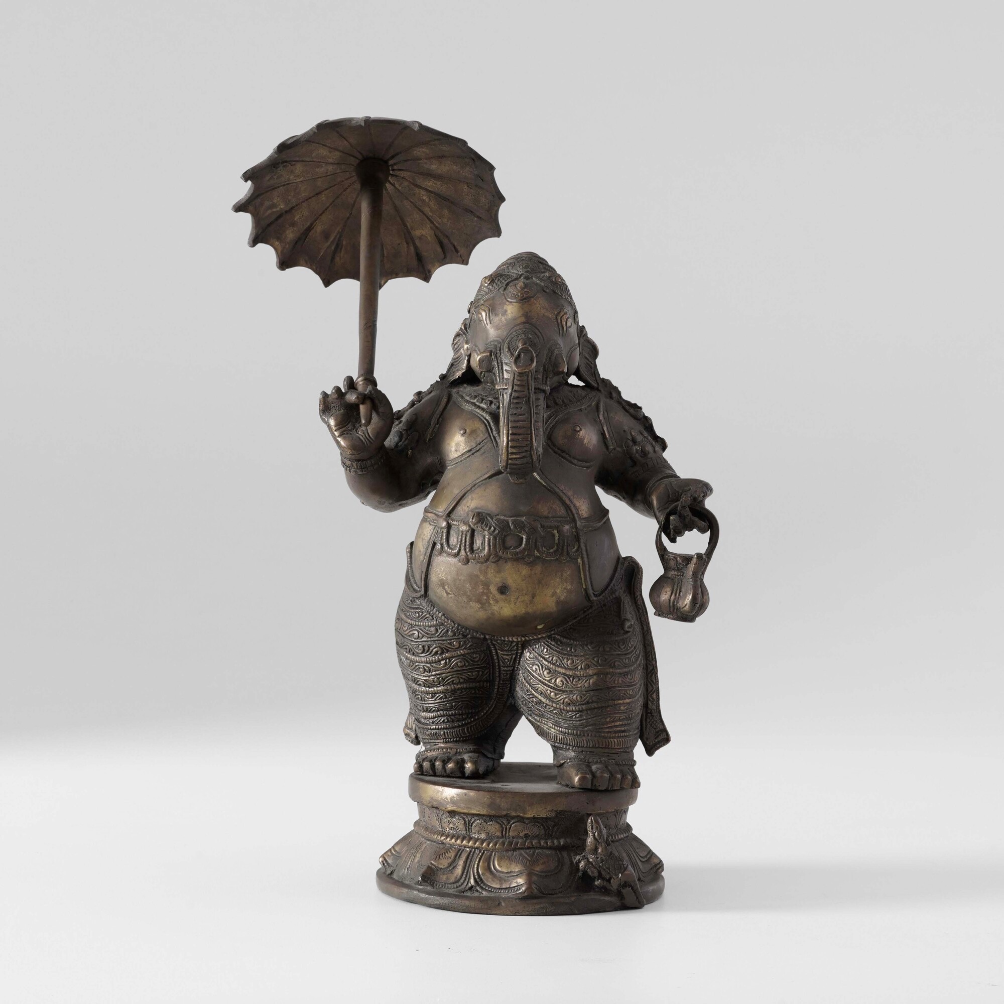 India, Figura in bronzo raffigurante Mappillai Ganesha, XX secolo