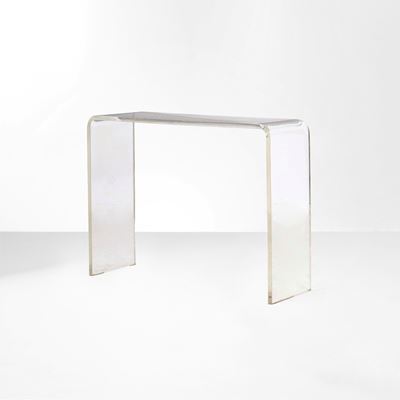 Console in plexiglass, dimensioni 118×39×91 cm