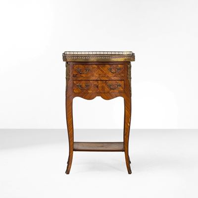 Mobiletto stile Settecento, Francia, XX secolo