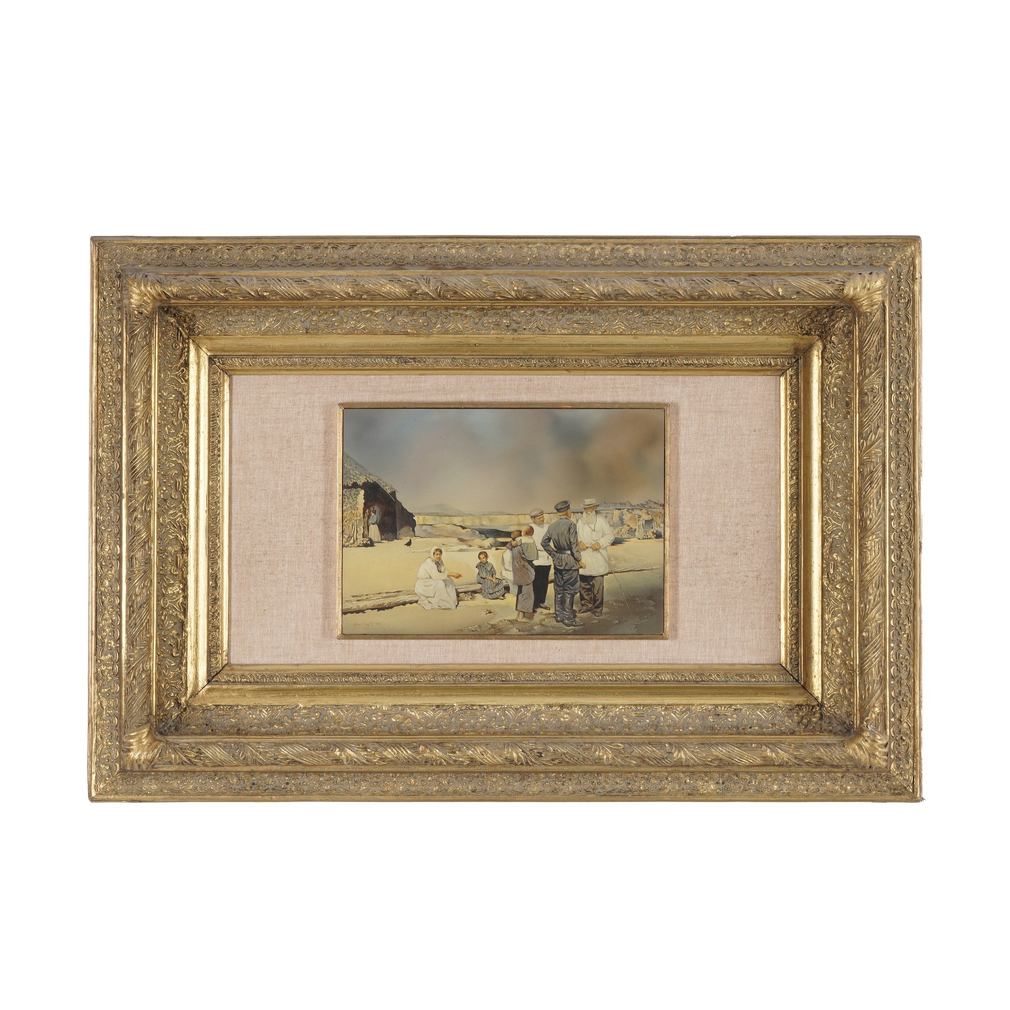 Genia Chef, Paesaggio, olio su tavoletta