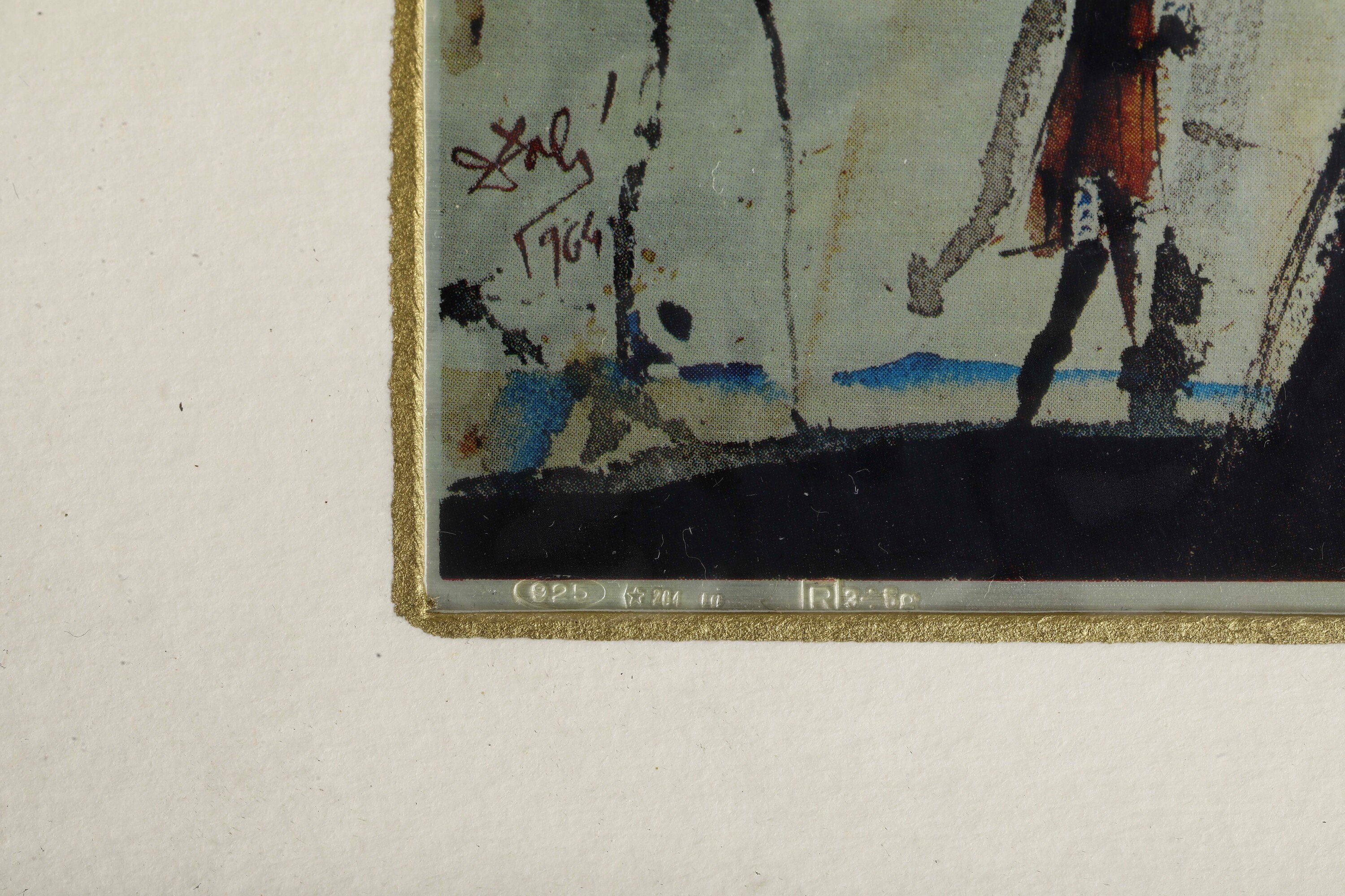 Salvador Dalì, Dieci cornici con lastre in argento raffiguranti “Cristo de Valles” e “Le Rois Mag...