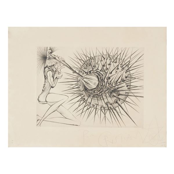 Dalì, Salvador (1904-1989) Don Quichotte et l'oursin