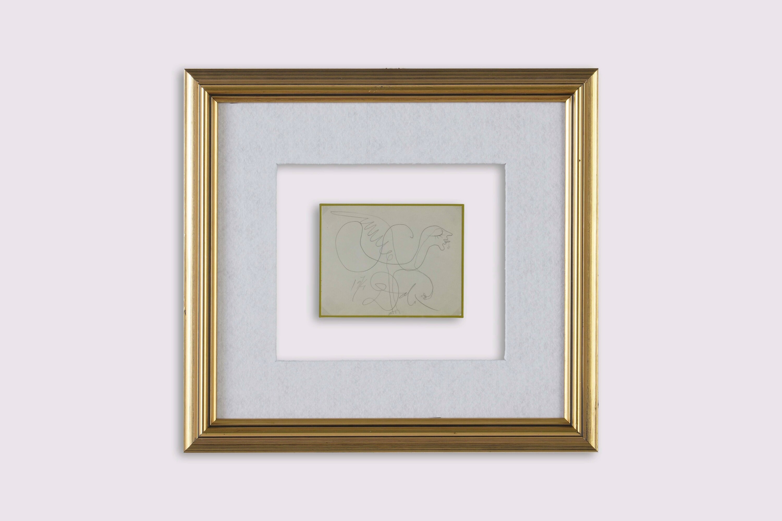 Salvador Dalì, Angioletto (disegno a matita su carta), 1974