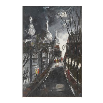 Wataru Nagafuchi, Pittore del XX secolo, Parigi, olio su tela