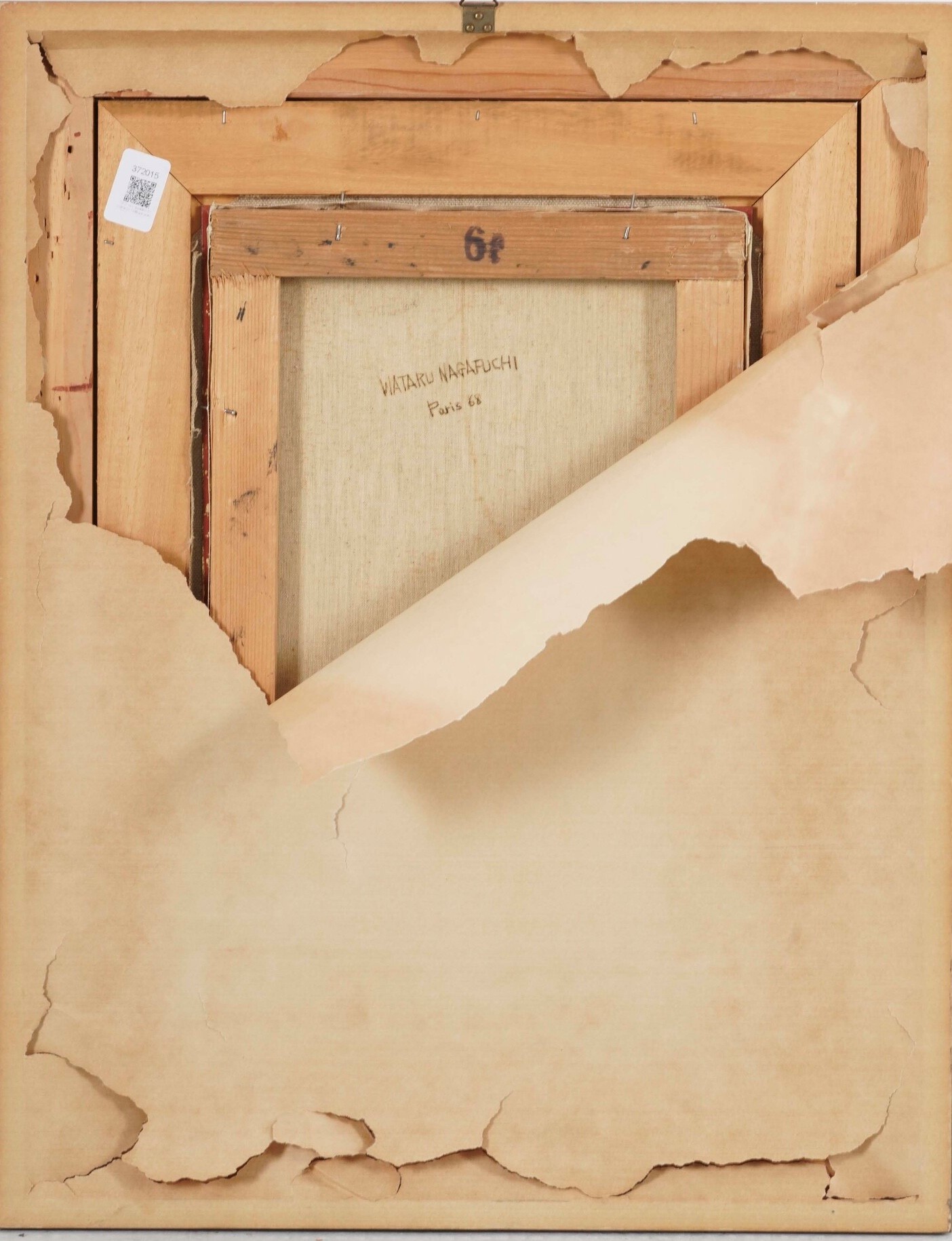 Wataru Nagafuchi, Pittore del XX secolo, Parigi, olio su tela