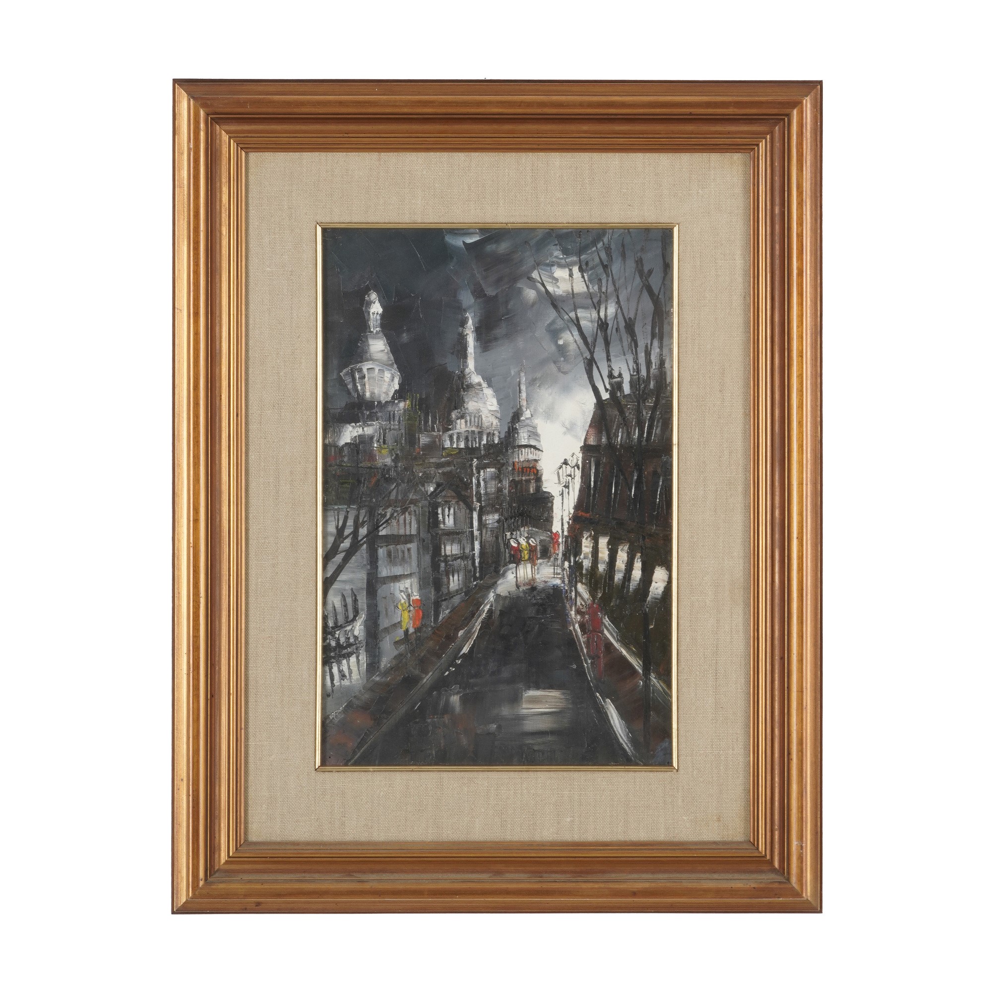 Wataru Nagafuchi, Pittore del XX secolo, Parigi, olio su tela
