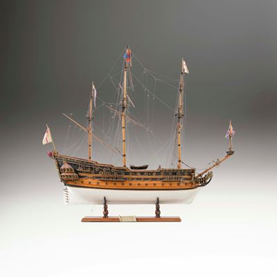 Modellino di veliero, H.M.S. Prince (1670), seconda metà del XX secolo