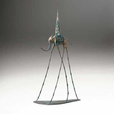 Elefante spaziale (multiplo in bronzo)