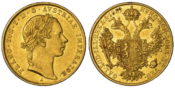AUSTRIA. FRANZ JOSEPH, 1848-1916. Ducat 1859.