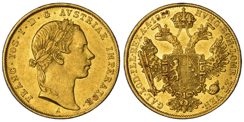 AUSTRIA. FRANZ JOSEPH, 1848-1916. Ducat 1859.  - Auction Numismatics - Cambi Casa d'Aste
