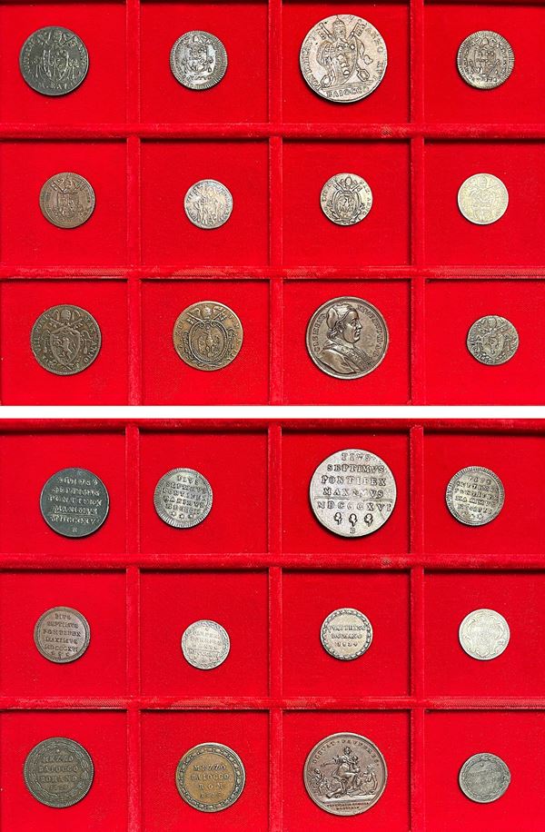 STATO PONTIFICIO. Lotto di dodici monete.