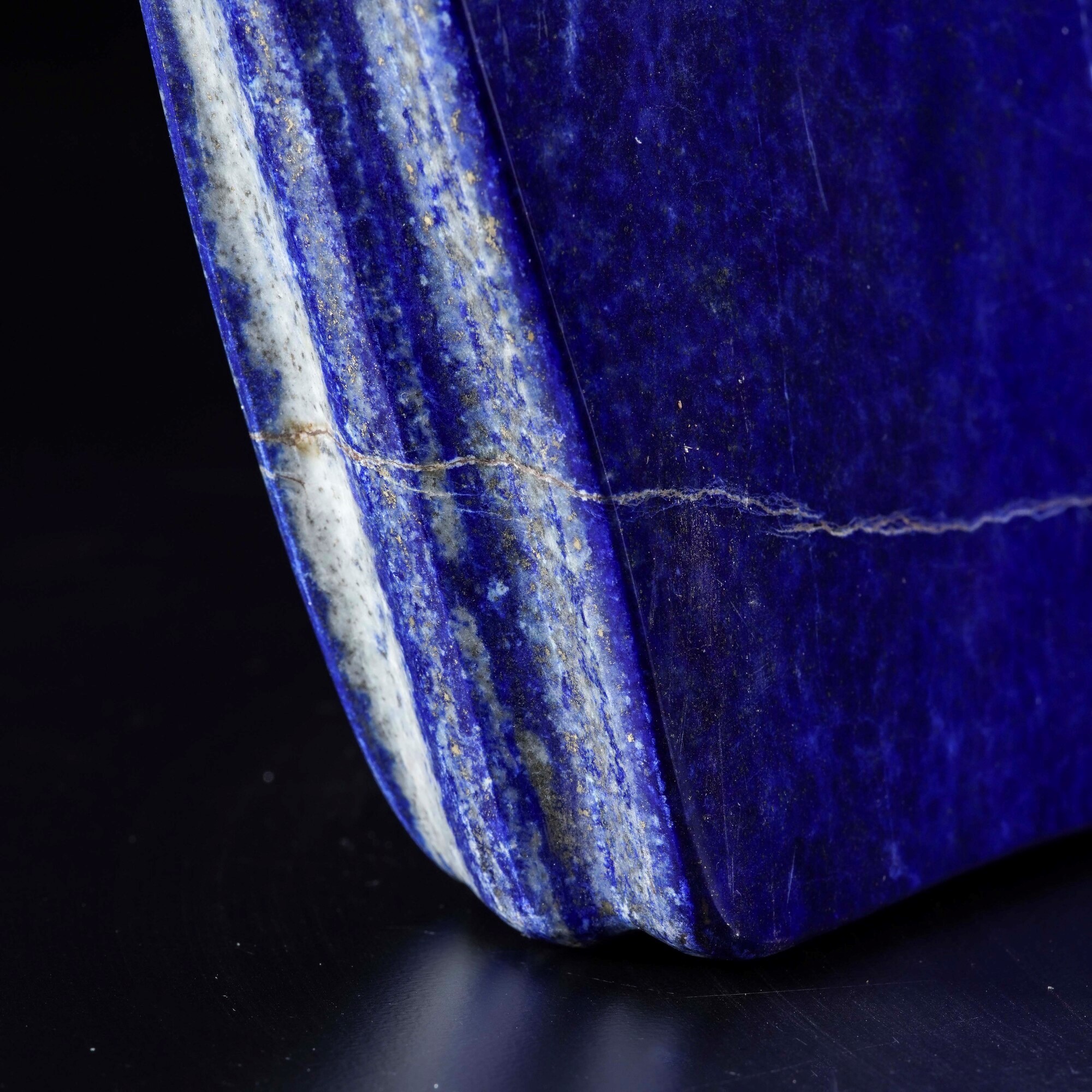 Grande Lapislazzuli Qualità Aaa+ Blu Reale Profondo con Inserti di Pirite