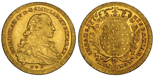 NAPOLI. FERDINANDO IV DI BORBONE, 1759-1799. 6 Ducati 1776.