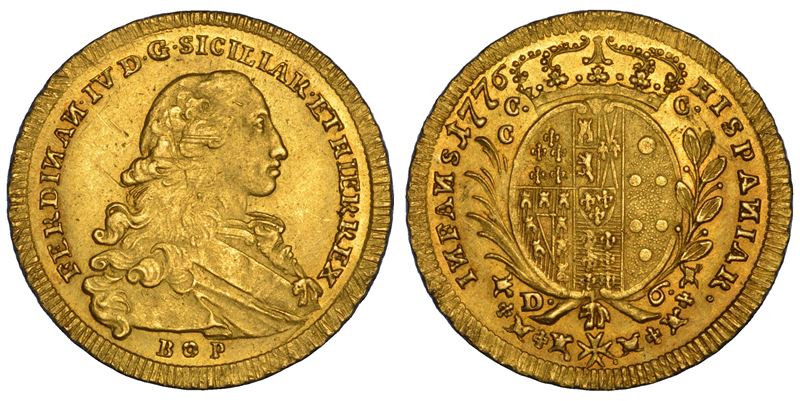 NAPOLI. FERDINANDO IV DI BORBONE, 1759-1799. 6 Ducati 1776.  - Asta Numismatica - Cambi Casa d'Aste