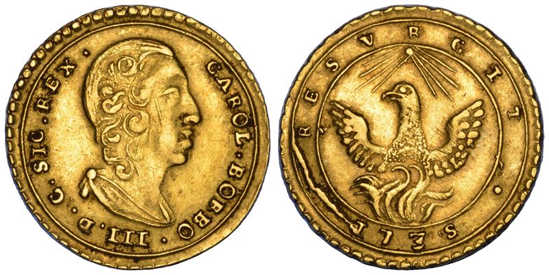 PALERMO. CARLO DI BORBONE, 1734-1759. Oncia 1735.  - Auction Numismatics - Cambi Casa d'Aste