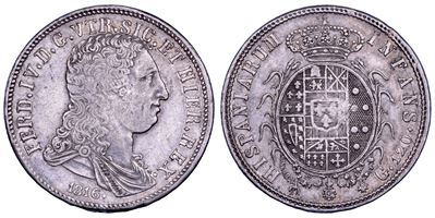 Ferdinando IV di Borbone, Piastra da 120 grana, 1816