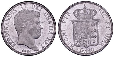 Ferdinando II di Borbone, Piastra da 120 Grana, 1831 (Napoli)