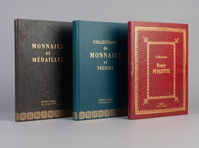 Vinchon M. J., Lotto di tre cataloghi numismatici