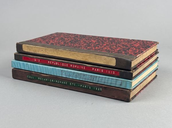 BOURGEY M. E. Lotto di quattro cataloghi d'asta.