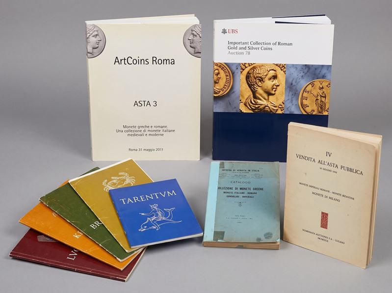 Lotto di nove cataloghi.  - Asta Numismatica - Cambi Casa d'Aste