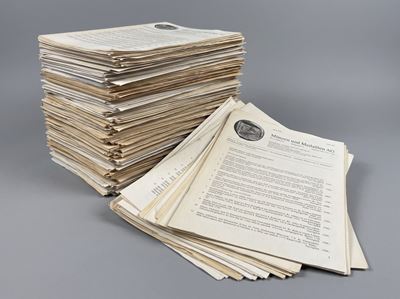 Basilea, Lotto di listini e pubblicazioni numismatiche (circa 86 fascicoli), 1966-1995
