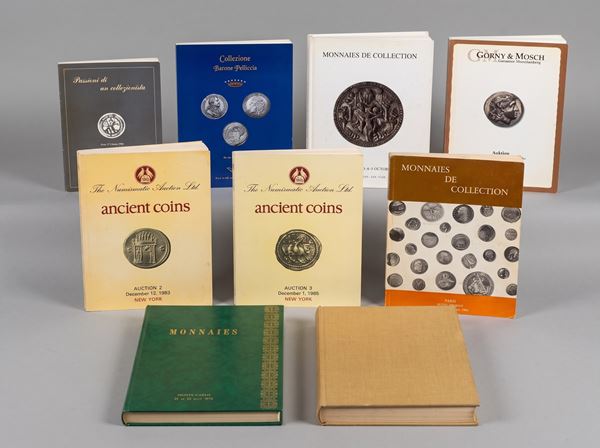 ARGOMENTO VARIO. Lotto di nove cataloghi d'asta.