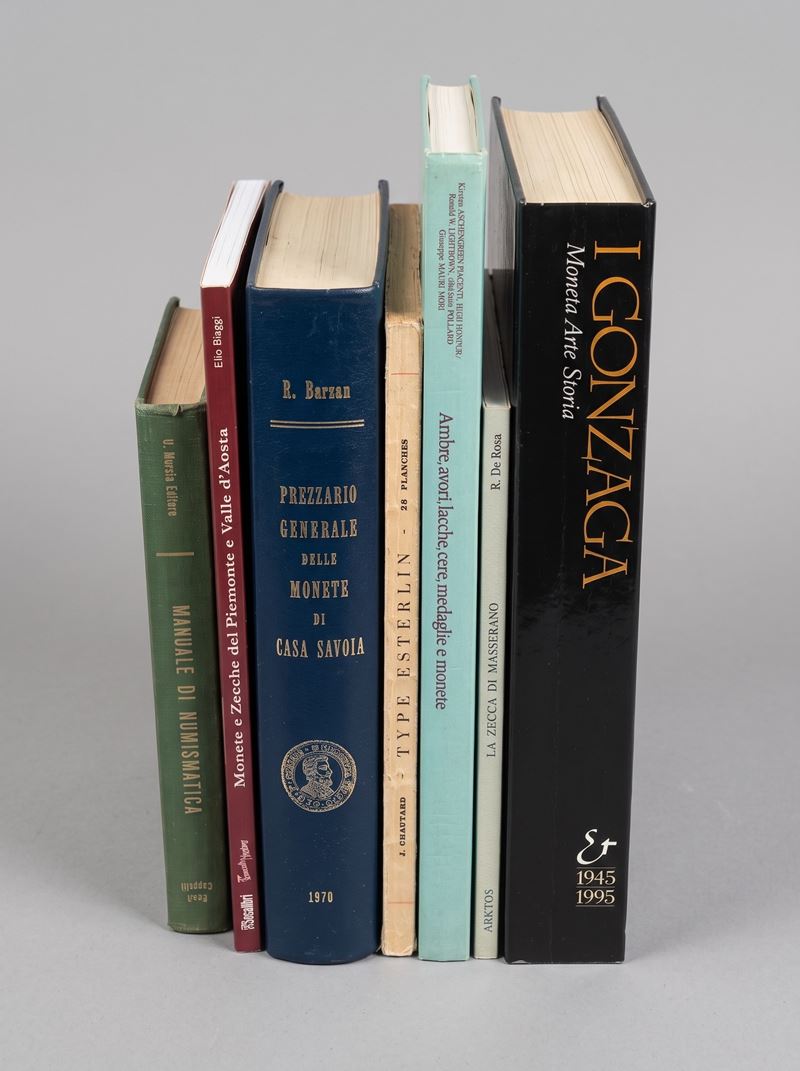 ARGOMENTO VARIO. Lotto di sette libri.  - Asta Numismatica - Cambi Casa d'Aste