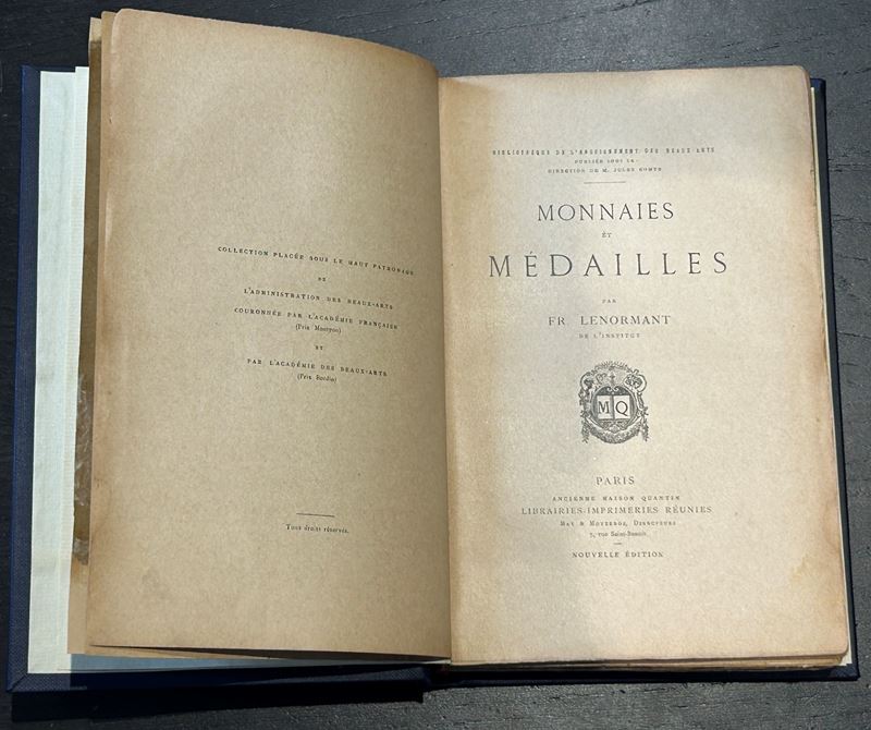 LENORMANT FR. Monnaies et Médailles.  - Asta Numismatica - Cambi Casa d'Aste