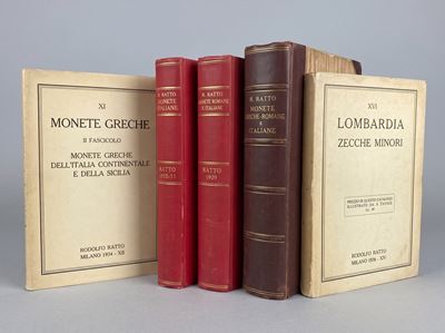 Ratto R. e Ratto M., Cataloghi e listini numismatici (serie completa) su monete greche, romane e ...