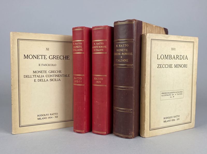 RATTO R. e M. Lotto di circa 27 cataloghi e listini.  - Asta Numismatica - Cambi Casa d'Aste